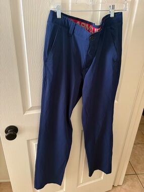 Under Armour Men's Royal Blue Performance Chinos Tapered Golf Pants